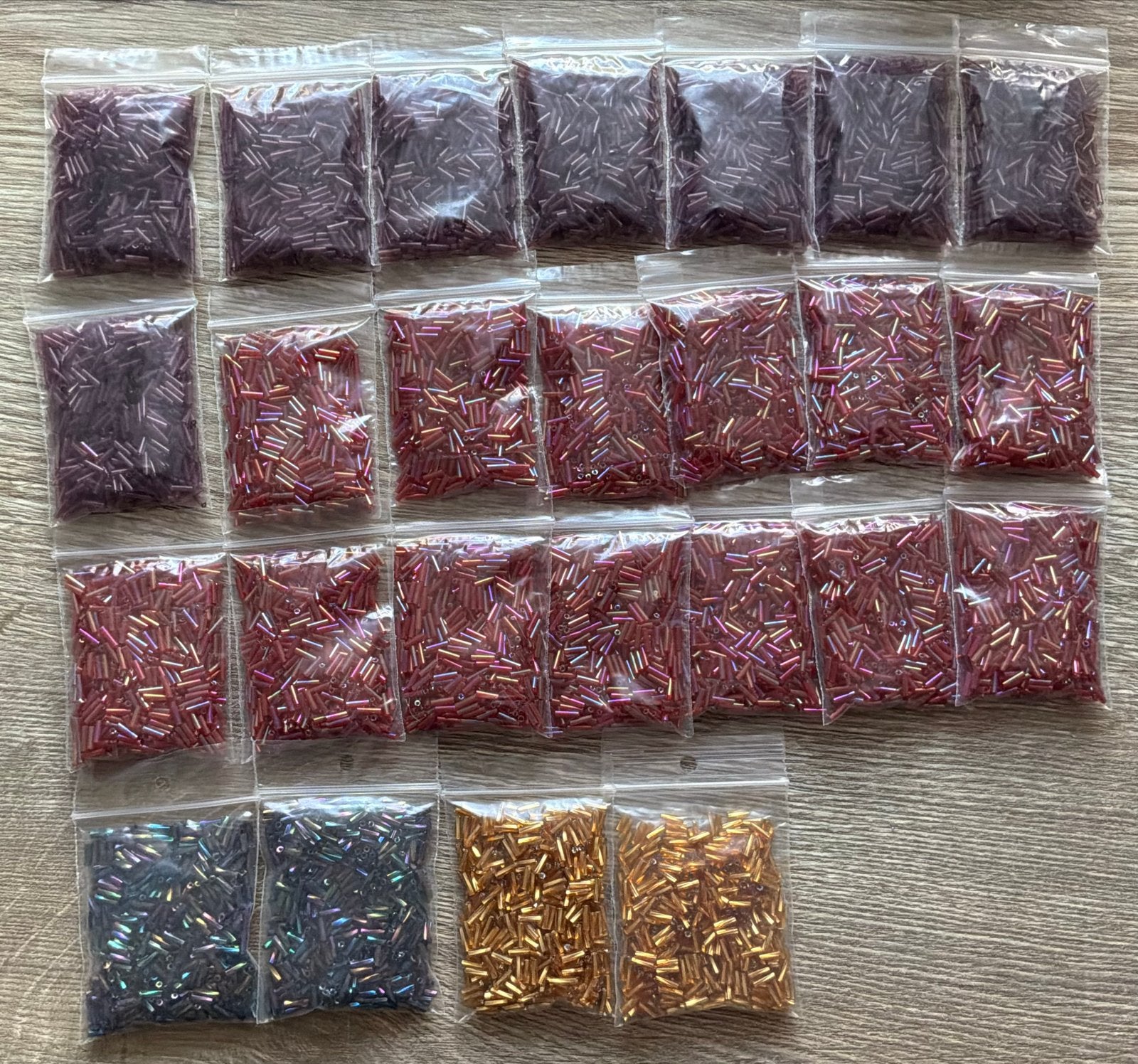 Kralen staafjes in zakjes - Diverse kleuren, Ophalen, Nieuw, Kraal