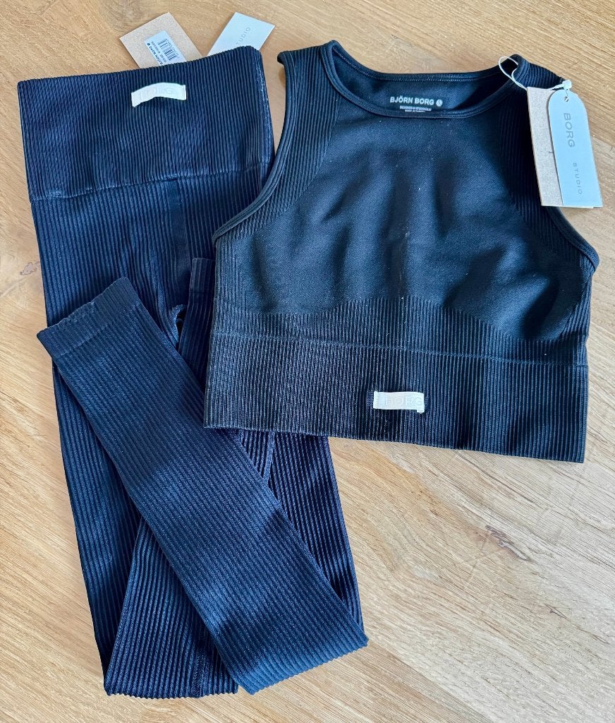 Bjorn Borg fitness-set, Zwart, Nieuw, Ophalen of Verzenden, Fitness of Aerobics