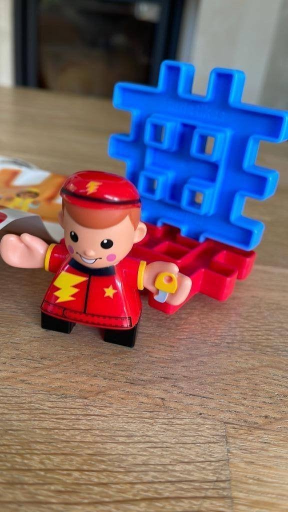 Little Tikes waffle blocks met pop - chauffeur, Ophalen of Verzenden, Gebruikt