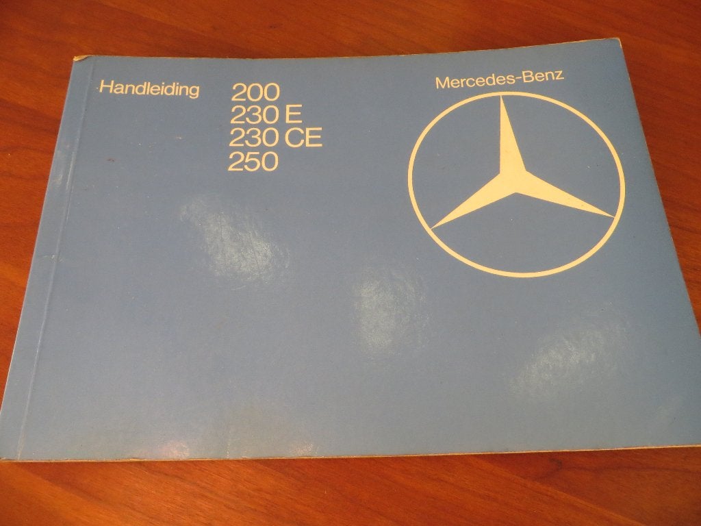Instructieboek Mercedes 200, 230 E, 250, 230 CE Coupe 1980, Ophalen of Verzenden