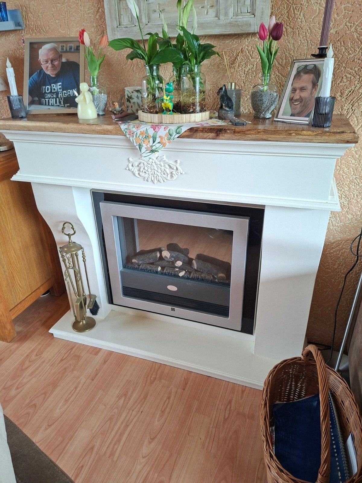 Sfeervolle elektrische haard met schouw, Ophalen of Verzenden