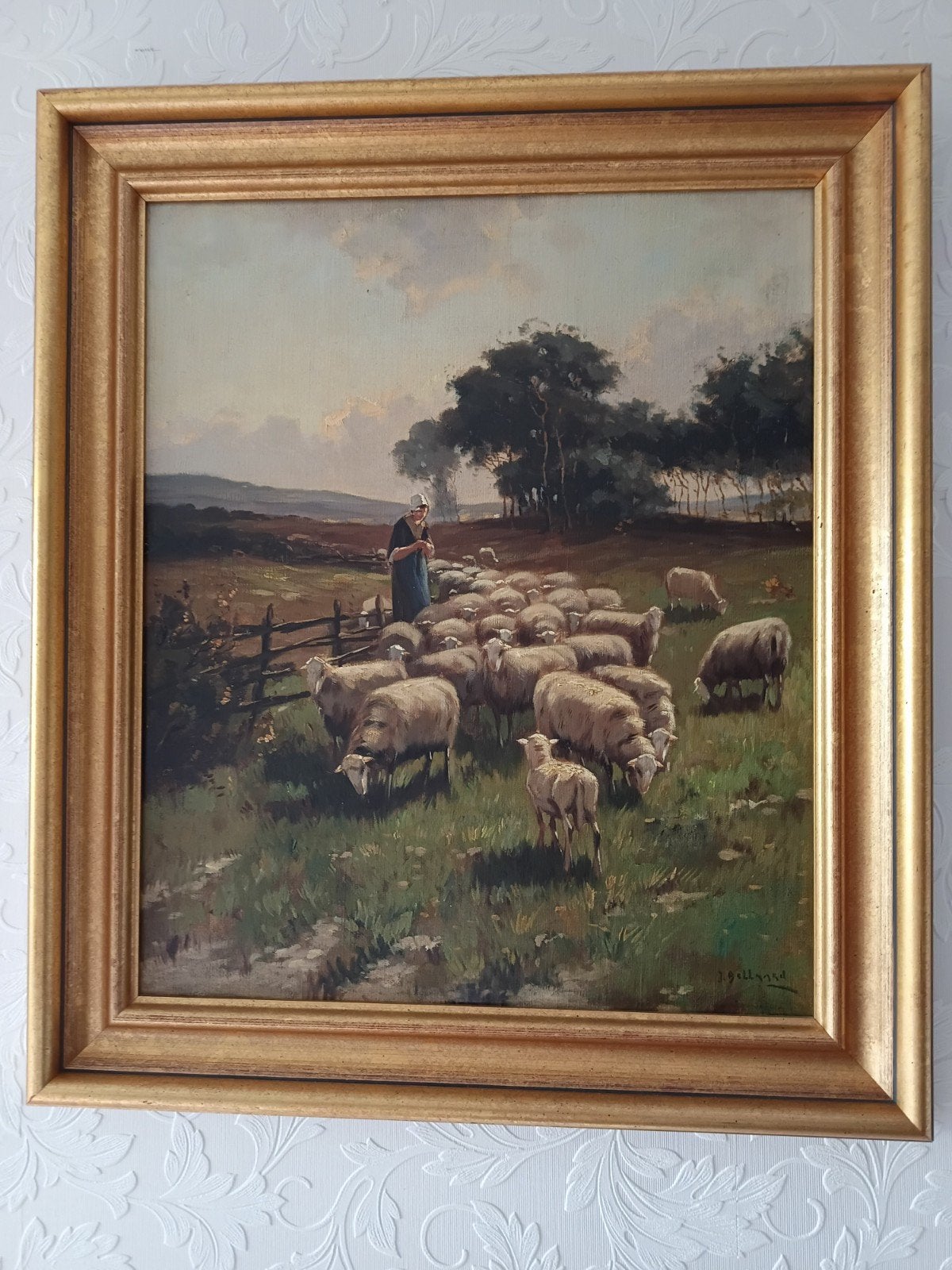 te koop mooi antiek schilderij, Ophalen