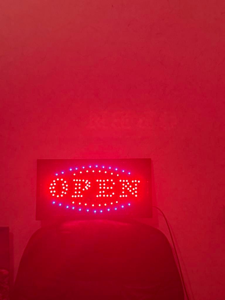 Te koop: LED Open bord, volledig nieuw, Ophalen, Zo goed als nieuw, Licht