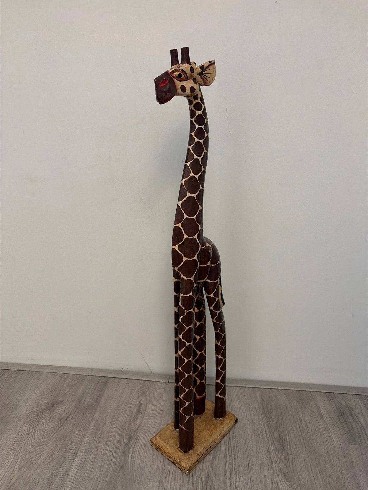 Houten Giraffe Decoratie - 85cm Hoog, Ophalen, Hout, Gebruikt, Oosters