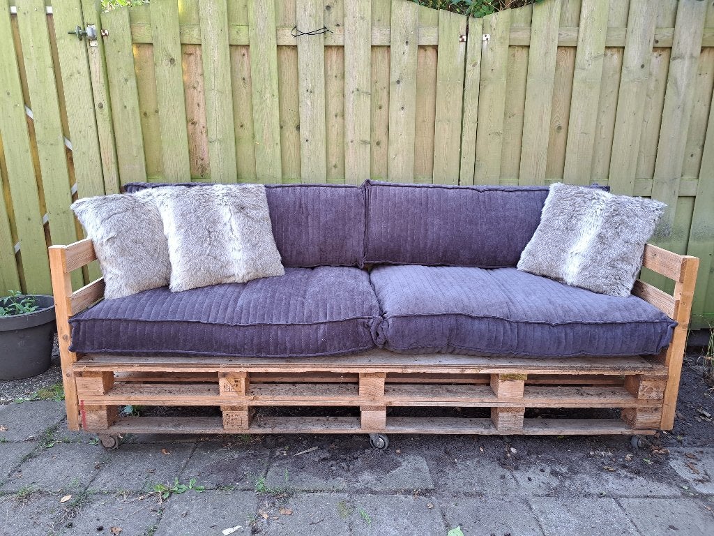 Palletbank kussens, 3 sets, Tuin en Terras, Tuinmeubel-accessoires, Ophalen, Gebruikt