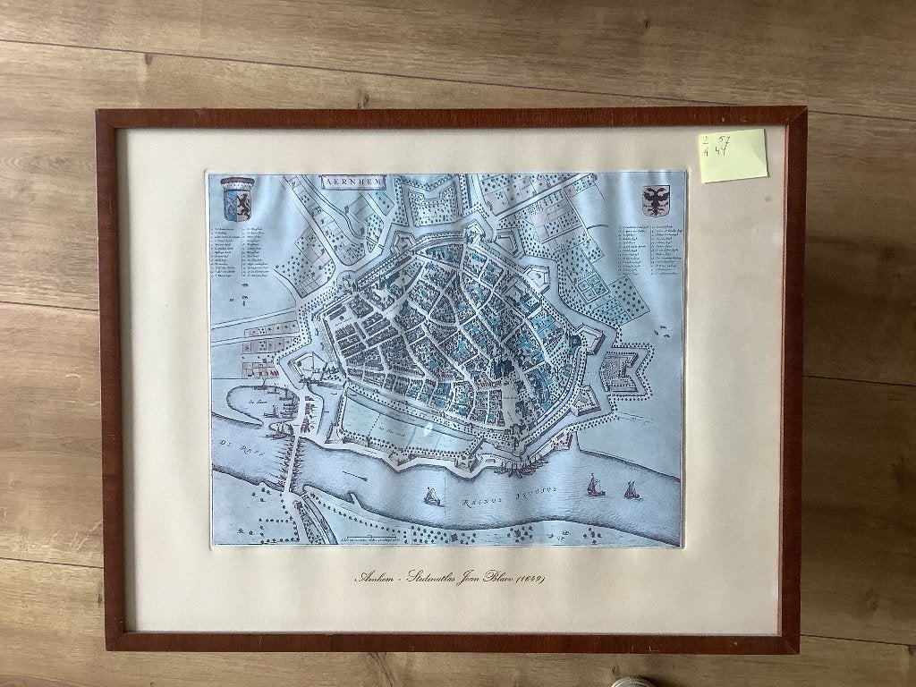 Historische  stadsplattegrond van Arnhem, Gelezen, Voor 1800, Overige typen, Ophalen of Verzenden