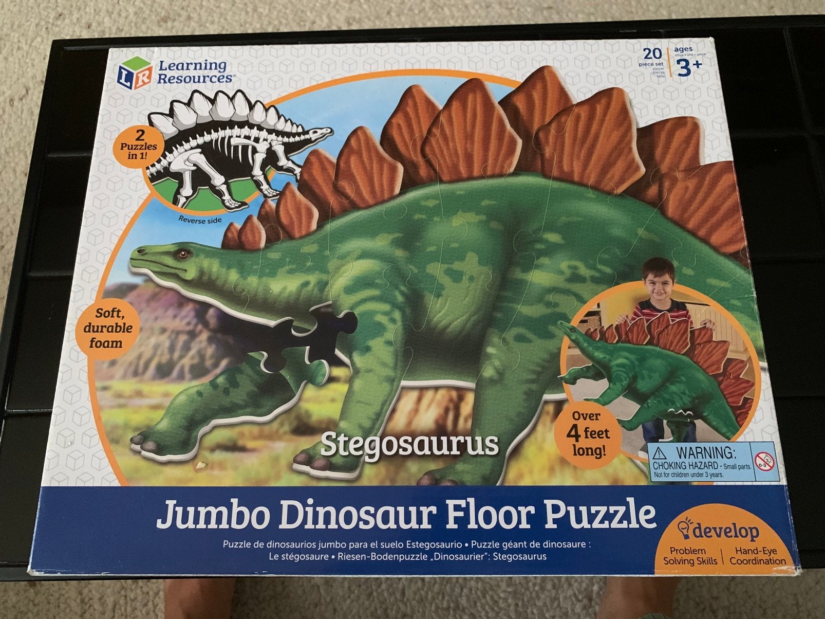 Jumbo Dinosaur floor puzzle, Ophalen of Verzenden, Zo goed als nieuw