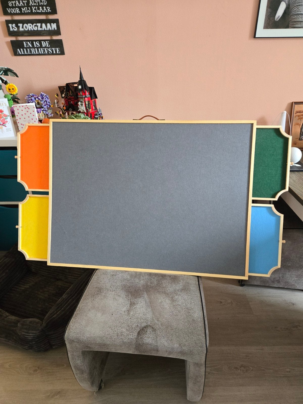 puzzel bord met 4 lades, Ophalen, Krijtbord