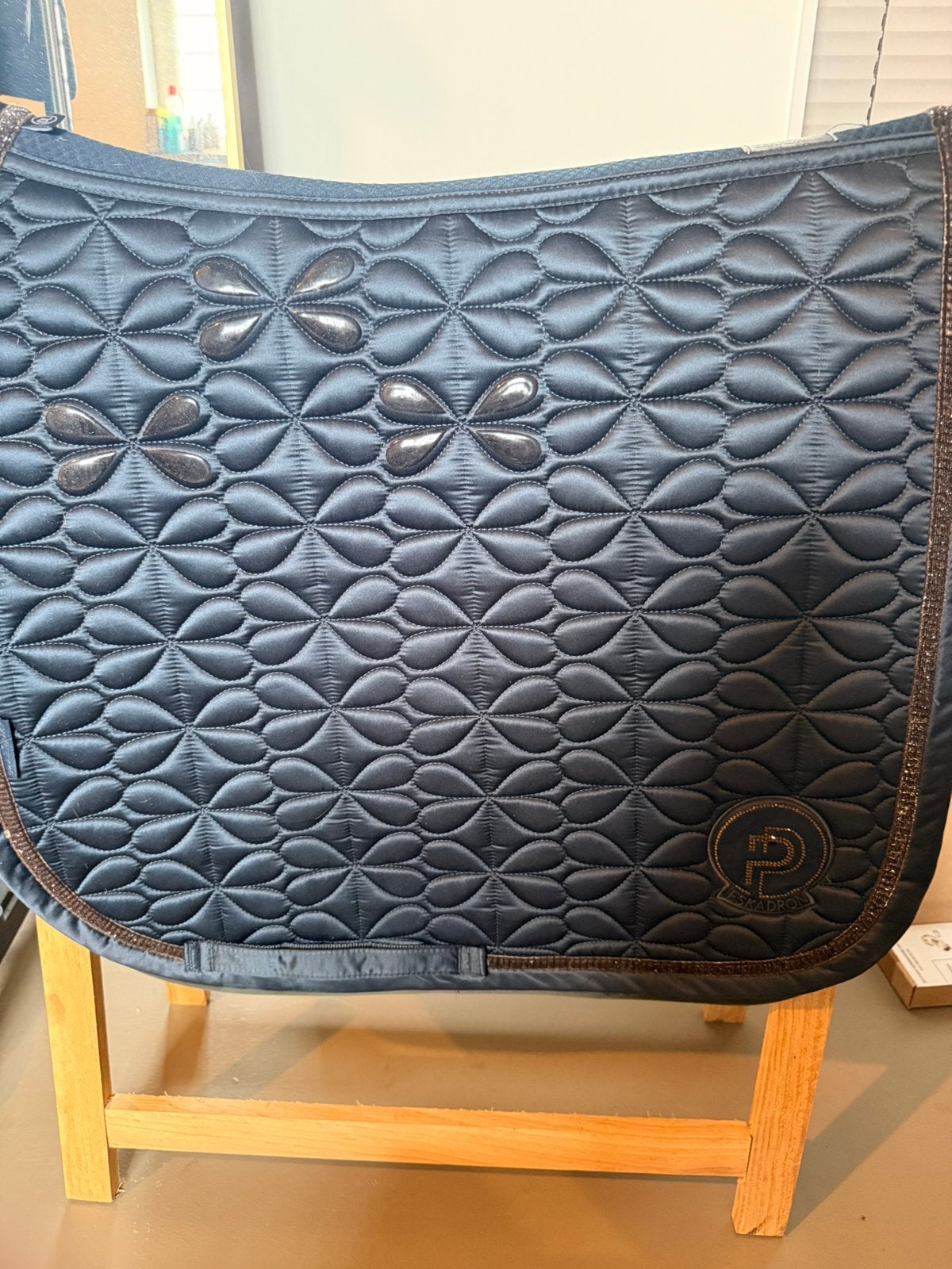 Eskadron donkerblauw zadeldek full dressuur, Dieren en Toebehoren, Ophalen of Verzenden, Zo goed als nieuw