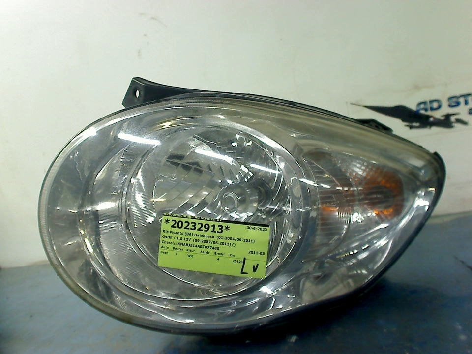 Koplamp Links Kia Picanto (BA) (2007-09/2011-04), Info@kia.de, Kia Deutschland GmbH, Gebruikt, Theodor-Heuss-Allee 11, Frankfurt am Main 60486, , Duitsland