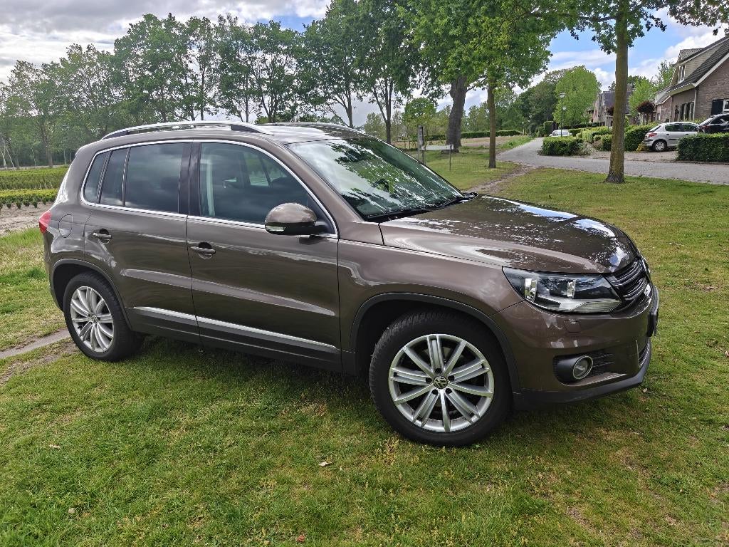 Volkswagen Tiguan 1.4 TSI  automaat 2015 Android auto, Auto's, Stof, 1800 kg, Bruin, 160 pk