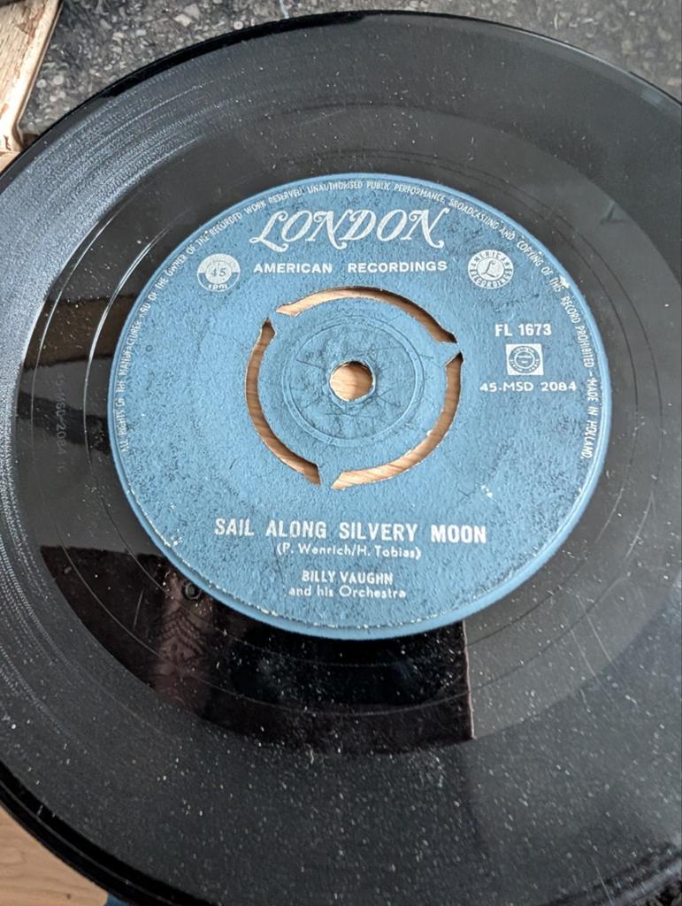 Billy Vaughn - Sail Alon Silvertone Moon/ Raunchy, Ophalen of Verzenden, Gebruikt, 12 inch