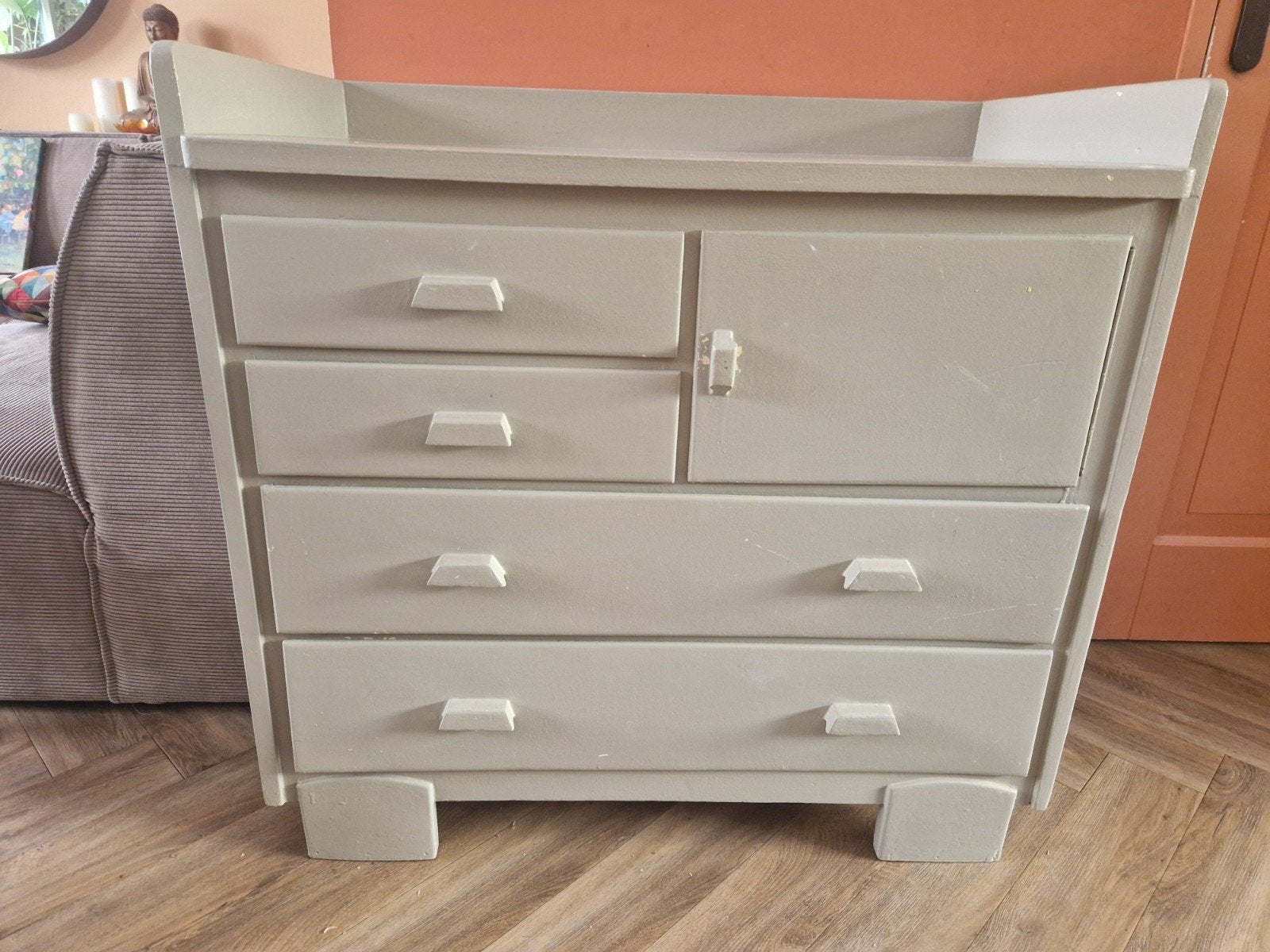 Commode jaren '50, Ophalen, Gebruikt, 50 tot 70 cm, 100 cm of meer