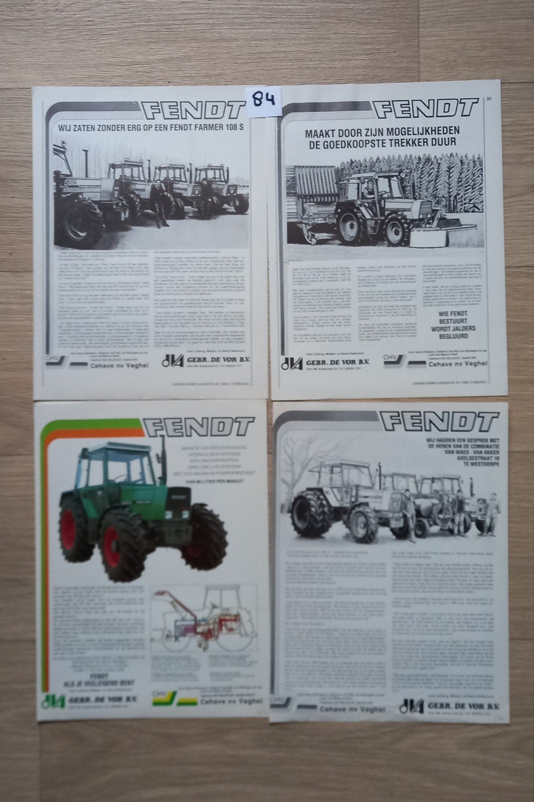 AF 84 : Fendt advertenties., Verzamelen, Ophalen of Verzenden, 1920 tot 1940, Tijdschrift