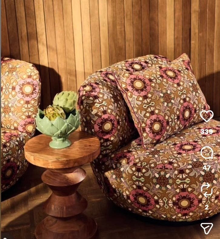 Gezocht Sissy-Boy fauteuil met bloemenprint, Huis en Inrichting, Ophalen, Gebruikt, Stof, 75 tot 100 cm