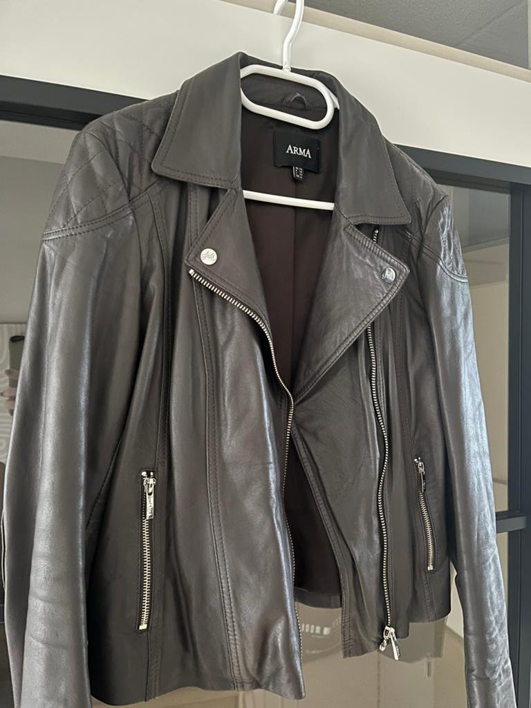 ARMA LEREN JASJE taupe/bruin in maat 36/38 ong, Maat 38/40 (M), Bruin, Arma, Ophalen of Verzenden