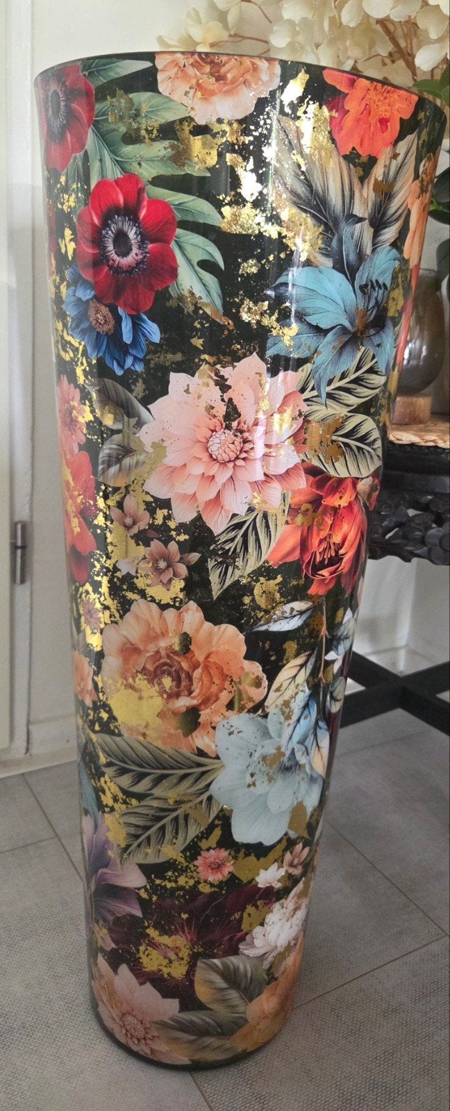 Mooie grote vaas 70cm, Huis en Inrichting, Woonaccessoires | Vazen, Ophalen of Verzenden, Handgemaakt