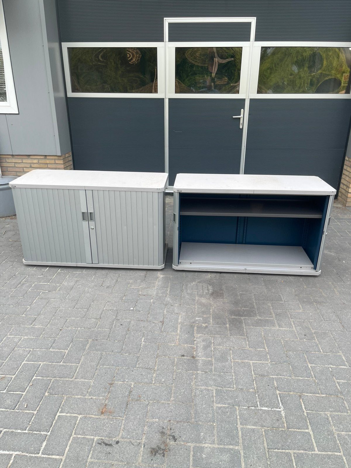 2 leuke roldeuren kastjes!, Huis en Inrichting, Ophalen, 100 tot 150 cm, Meerdere deuren, Zo goed als nieuw