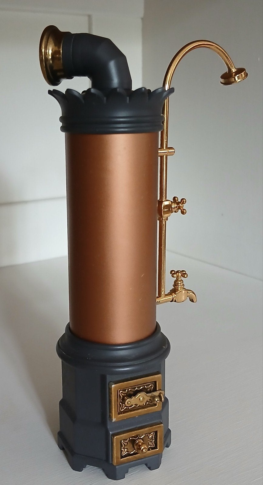 Miniatuur Bodo Hennig koper en messing boiler 1:12, Verzamelen, Ophalen of Verzenden, Zo goed als nieuw, Decoratie