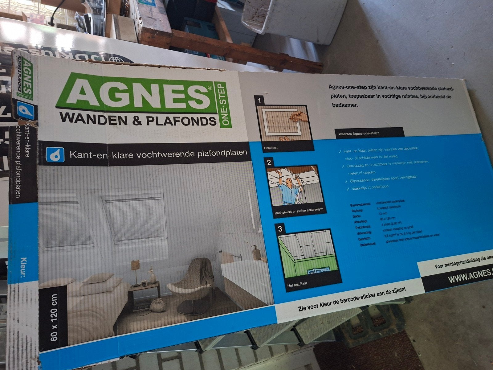 Agnes plafondplaten vochtwerend - Kant-en-klare panelen, Doe-het-zelf en Verbouw, Ophalen, Nieuw