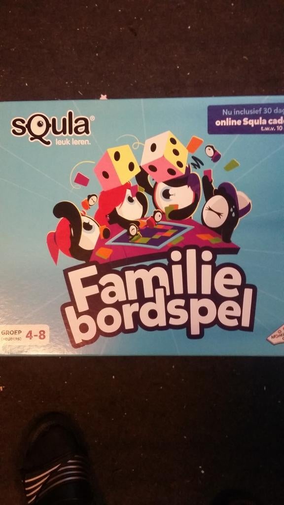 Squla Familie Bordspel, Hobby en Vrije tijd, Gezelschapsspellen | Bordspellen, Vijf spelers of meer, Ophalen of Verzenden, Zo goed als nieuw