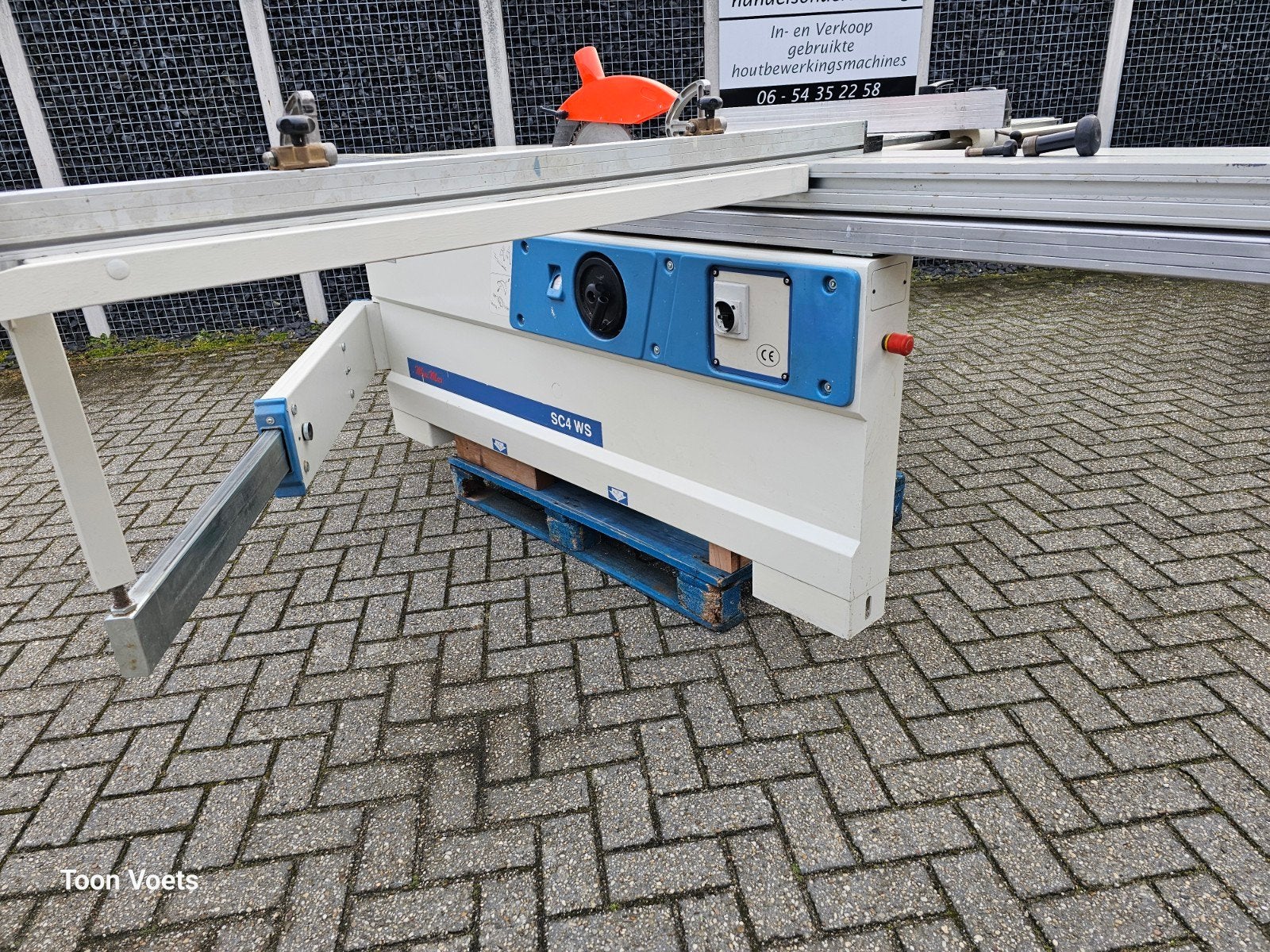 Formaatzaag SCM met voorritser Roltafel 320, Doe-het-zelf en Verbouw, Gereedschap | Zaagmachines, Ophalen, Gebruikt, 70 mm of meer