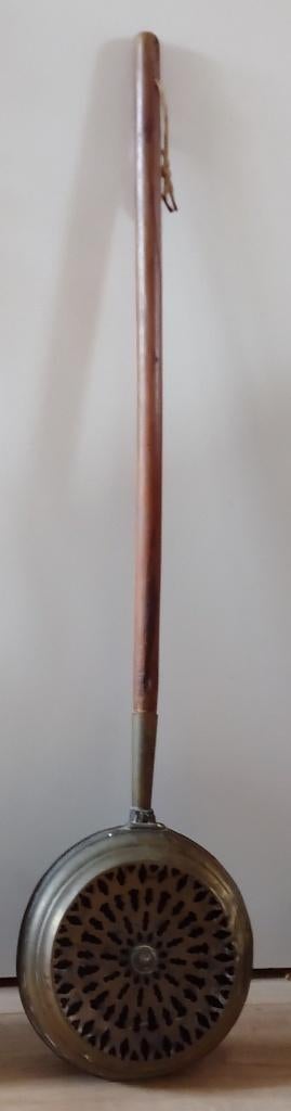 antieke bed warmer, korte steel , volgnr 54, Antiek en Kunst, Ophalen of Verzenden