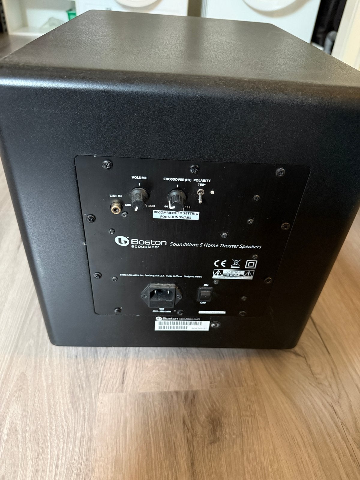 Boston SoundWare S Home Theater Speakers Subwoofer, Gebruikt, Subwoofer, Geschikt voor surround/home cinema, Ophalen