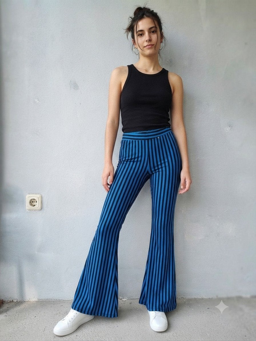 Stieglitz flared stripe pants nieuw, Kleding | Dames, Maat 38/40 (M), Nieuw, Stieglitz, Lang