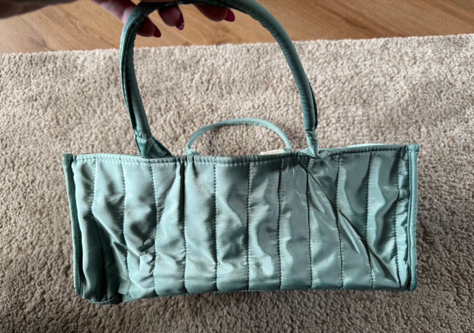 Opberg tas / organizer mintgroen nieuw!, Ophalen of Verzenden, Nieuw, Overige kleuren, 30 cm of meer