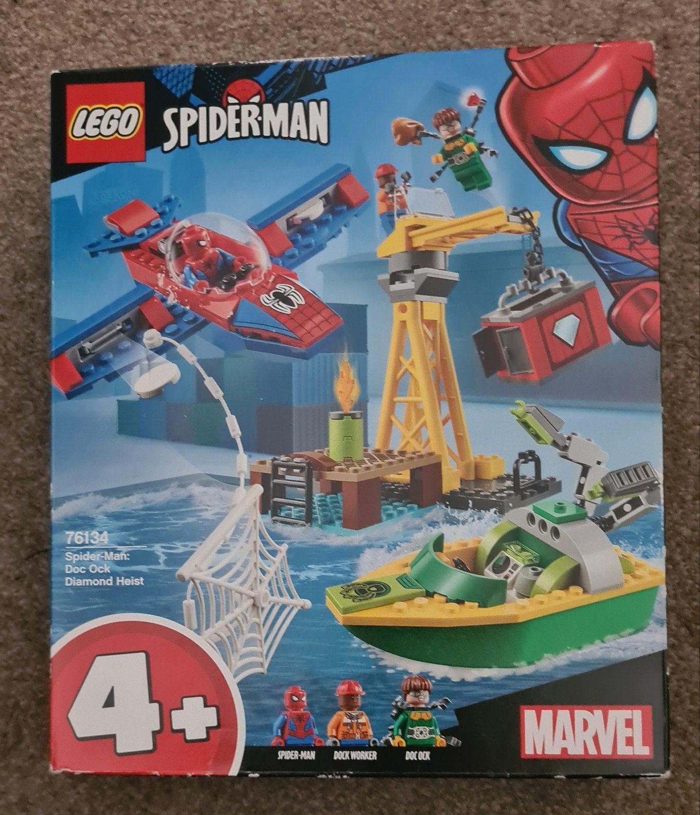 LEGO Spider-Man: Spider-Man vs.Doc Ock Diamond Heist (76134), Inclusief minifiguren, Marvel, Lego, Nieuw