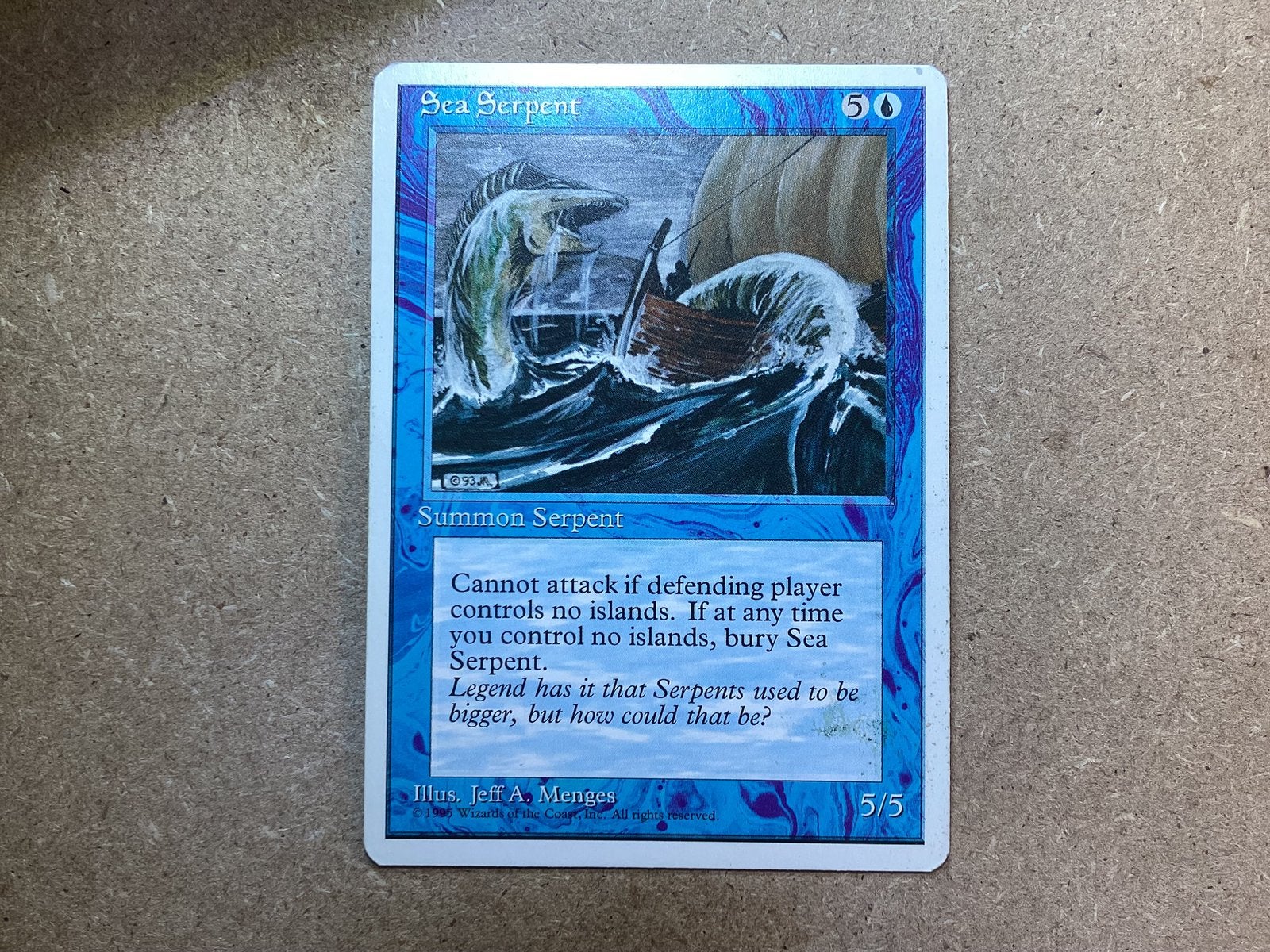 1x Sea Serpent (Excellent), Ophalen of Verzenden, Zo goed als nieuw, Losse kaart