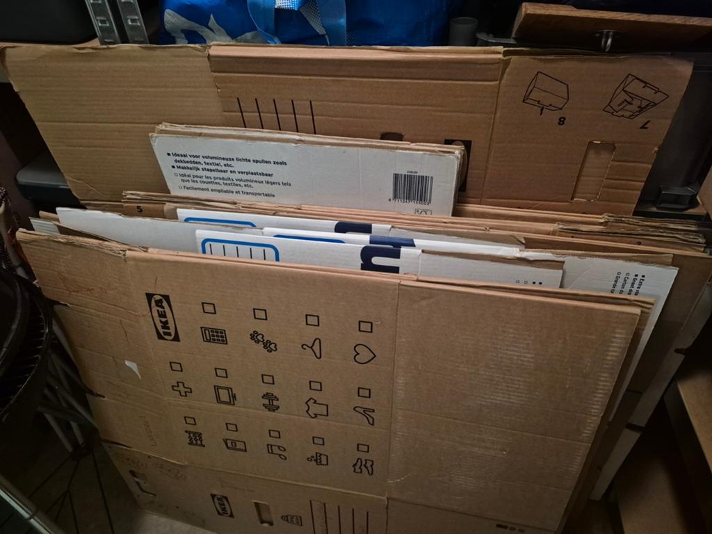 Verhuisdozen gebruikt - Diverse maten, Ophalen, 40 tot 60 cm, 50 tot 75 cm, 35 tot 50 cm