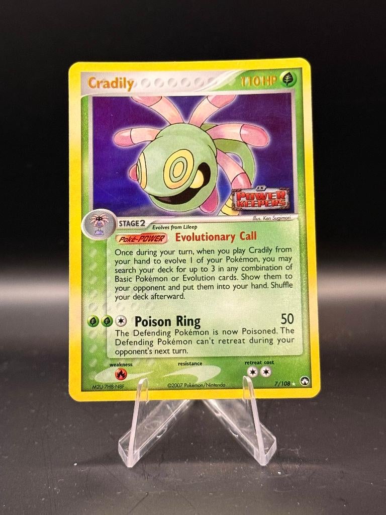 Cradily Reverse Stamped	7/108	Engels	NM | Pokemon, Ophalen of Verzenden, Nieuw, Losse kaart, Foil