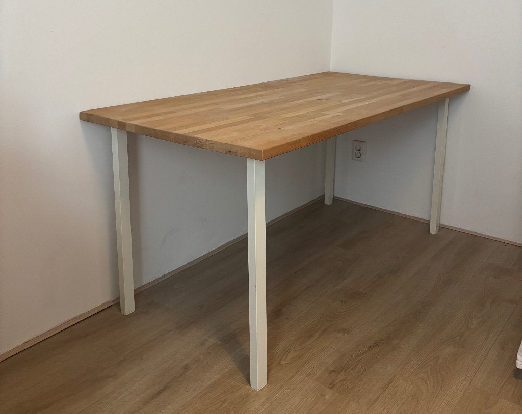 Ikea GERTON tafelblad met 4 indraaibare tafelpoten, Ophalen, Gebruikt, 50 tot 100 cm, Rechthoekig