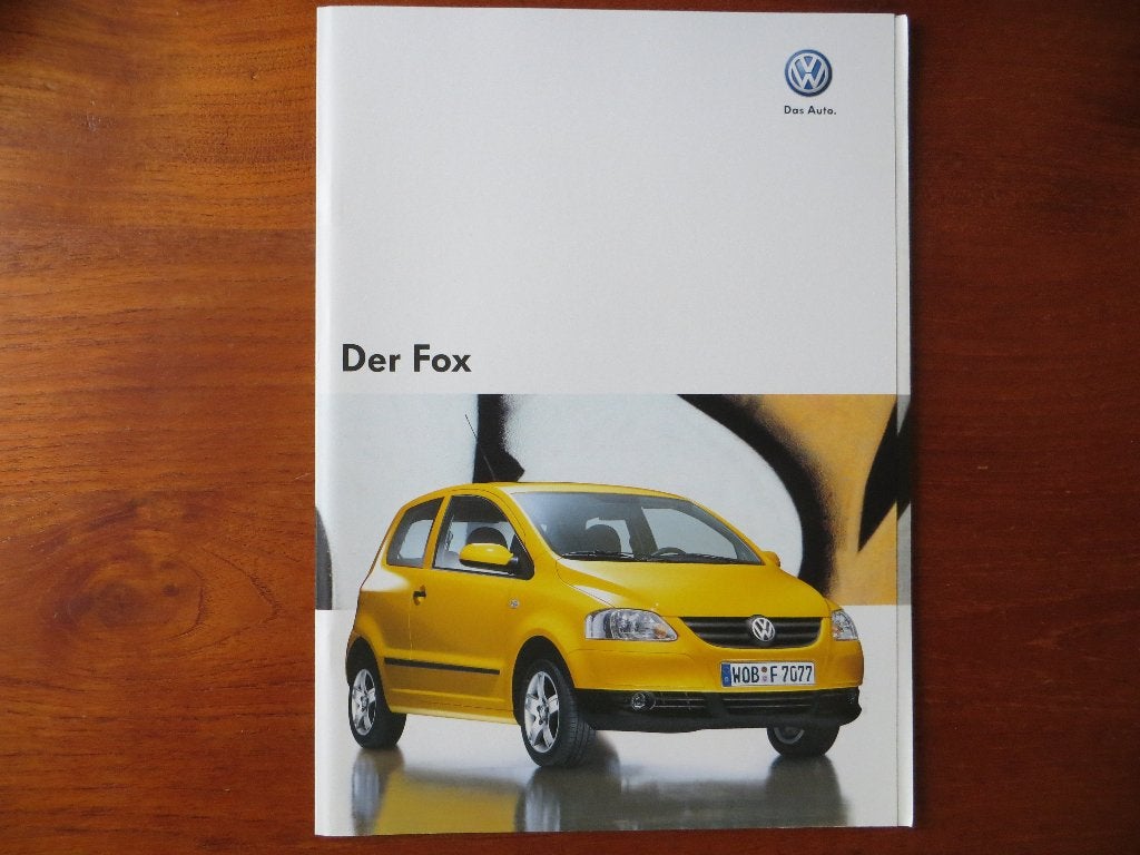 Volkswagen Fox (dec. 2007) met 3 bijlagen, Ophalen of Verzenden, Nieuw, Volkswagen