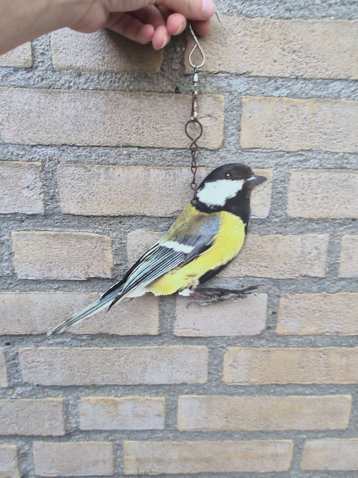 koolmees tuinhanger, hanger vogel, Ophalen of Verzenden, Gebruikt