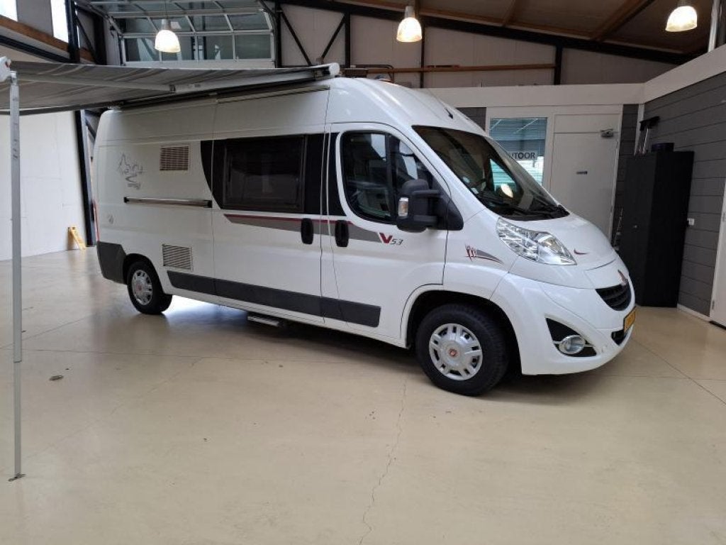 2014 Nette Rapido V53 130PK Dwarsbed Airco Solar 47000Km, Caravans en Kamperen, Campers, Luifel, Buscamper of Camperbus, Ringverwarming