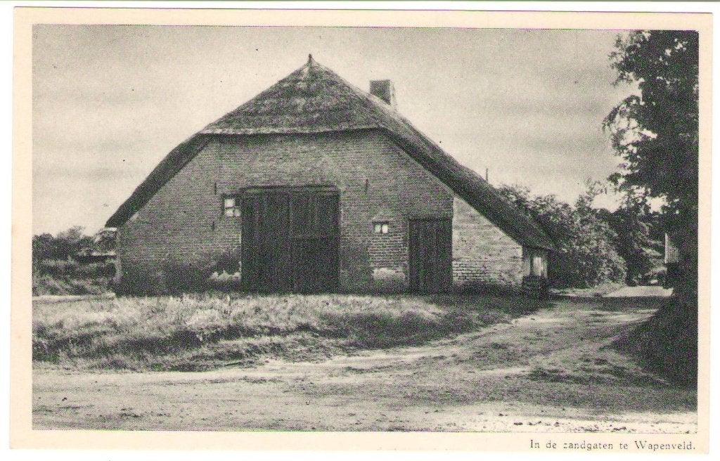 Ansichtkaart Wapenveld in de Zandgaten, Veluwse boerderij, Verzamelen, Ansichtkaarten | Nederland, Ophalen, 1940 tot 1960, Ongelopen