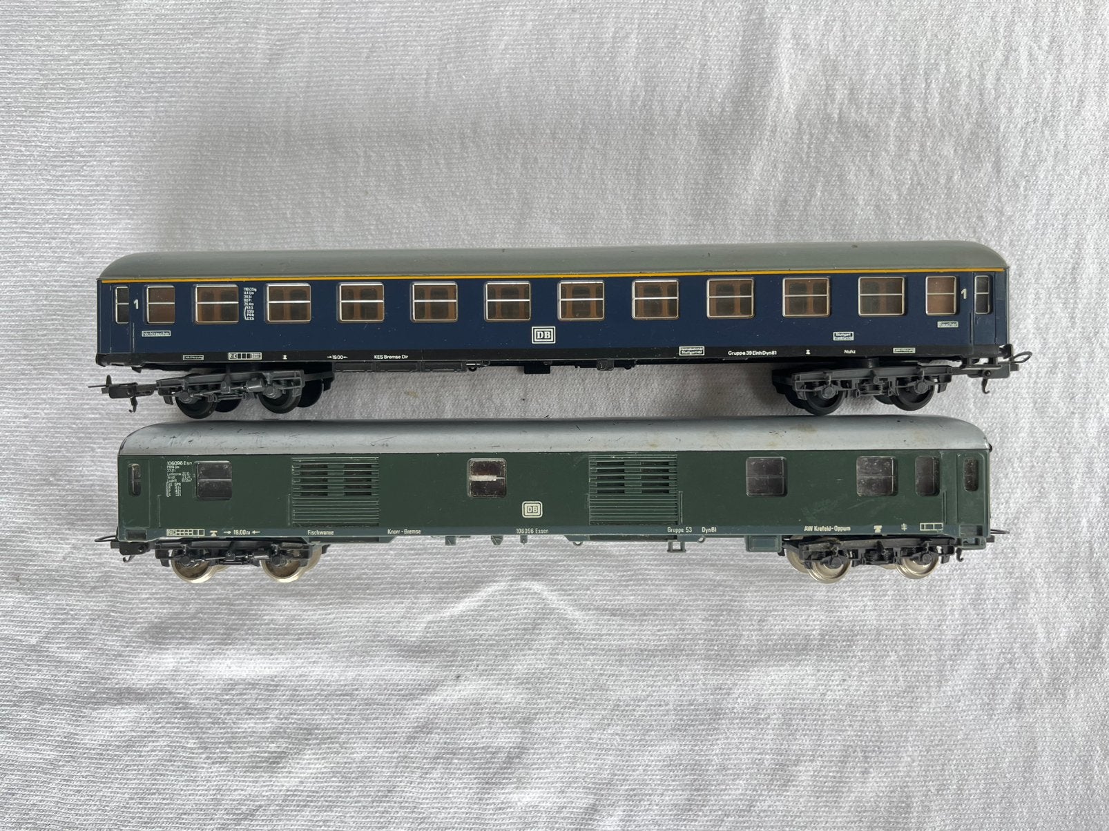 2x Lima DB 1e klas/bagagerijtuigen H0, Gebruikt, Gelijkstroom, Wagon, Ophalen of Verzenden