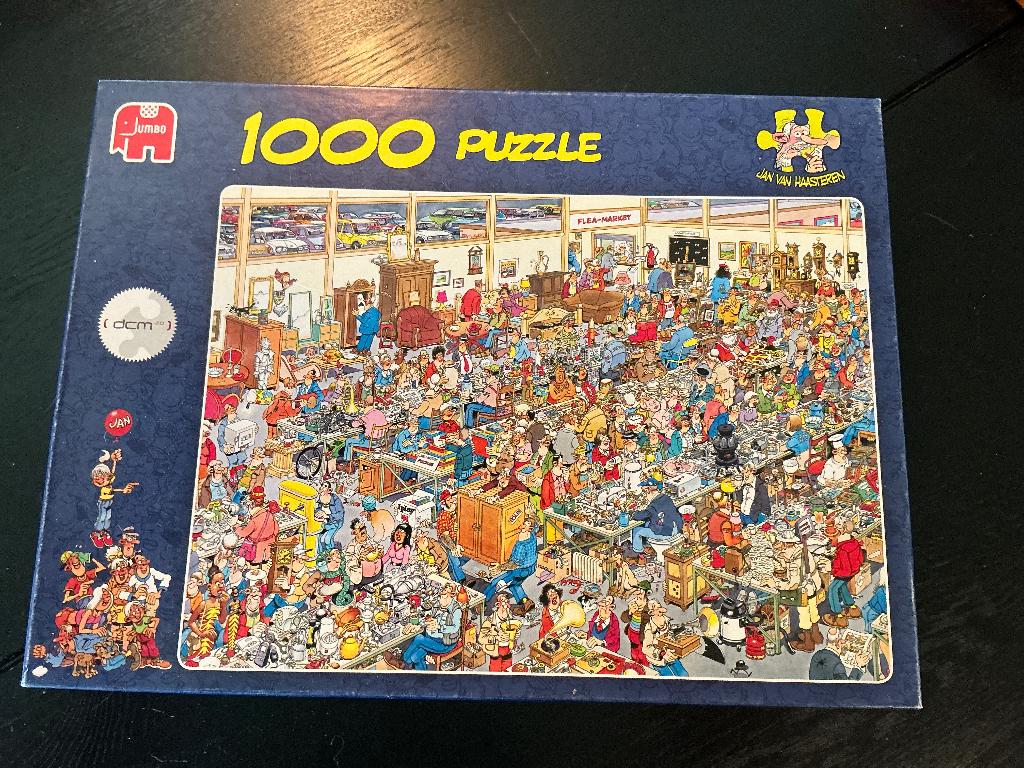 Van Haasteren Vlooienmarkt, Ophalen of Verzenden, 500 t/m 1500 stukjes, Gebruikt, Legpuzzel