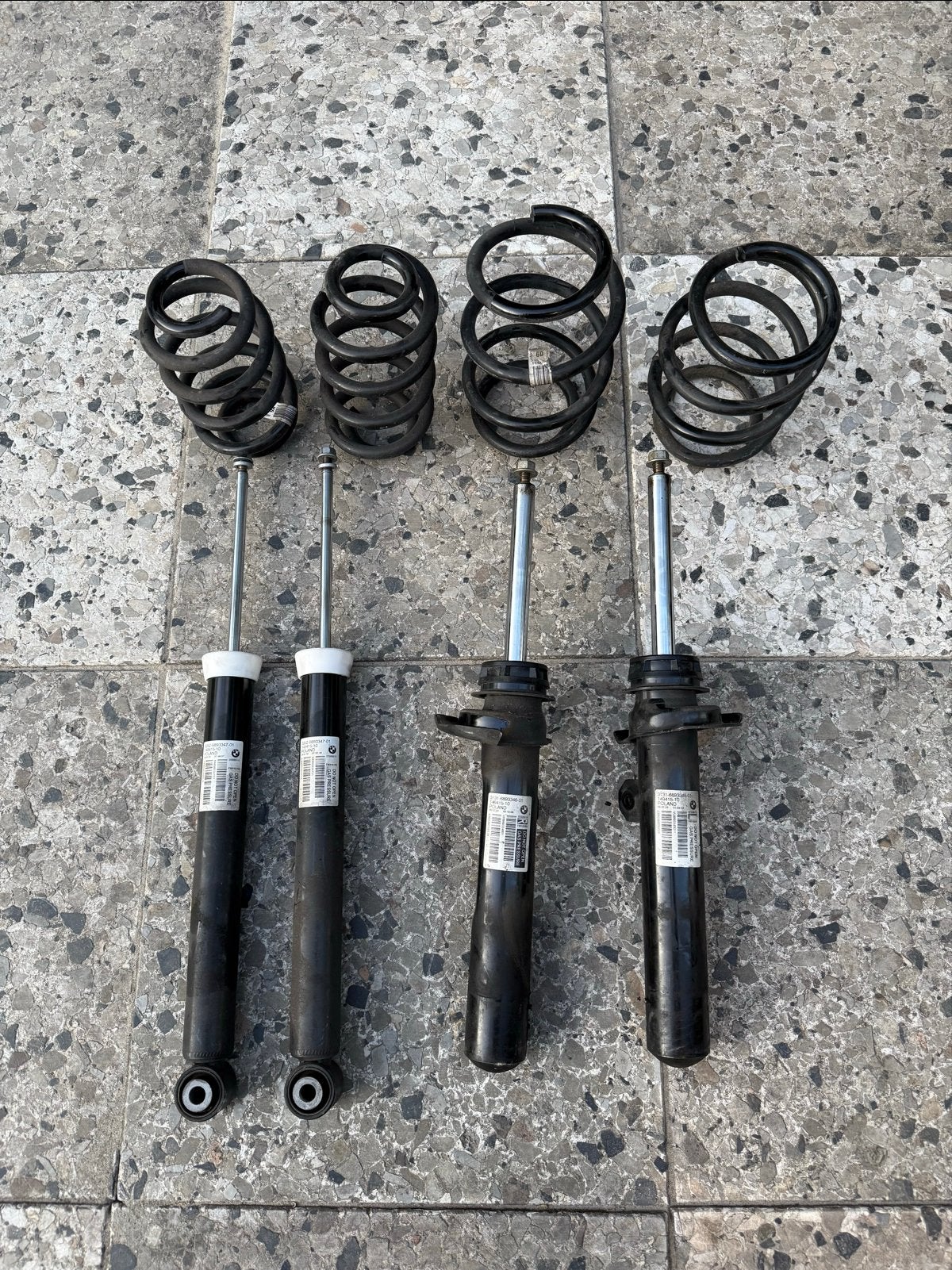 Originele Mini F60 Countryman schokbrekers en veren, Ophalen, Gebruikt, Mini