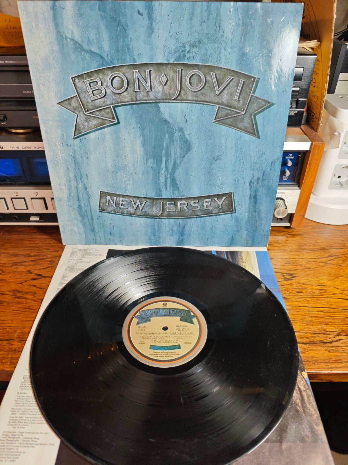 Bon Jovi - New Jersey LP (1988), Cd's en Dvd's, Vinyl | Rock, Gebruikt, 1980 - 1989, Ophalen of Verzenden, 12 inch