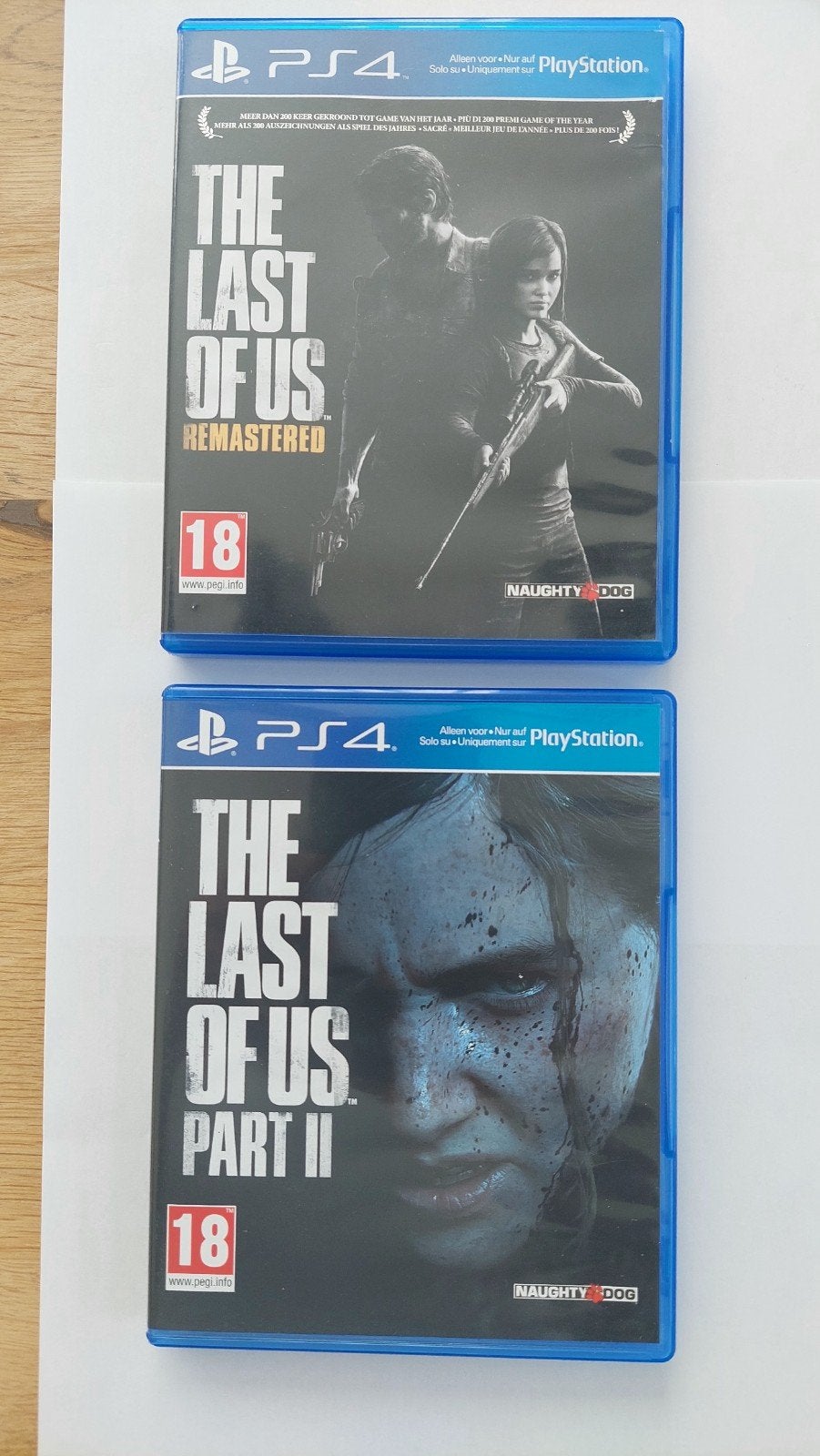 The Last of Us Part Remastered & II  PS4 - Zo goed als nieuw, Avontuur en Actie, Vanaf 18 jaar, 1 speler, Ophalen of Verzenden