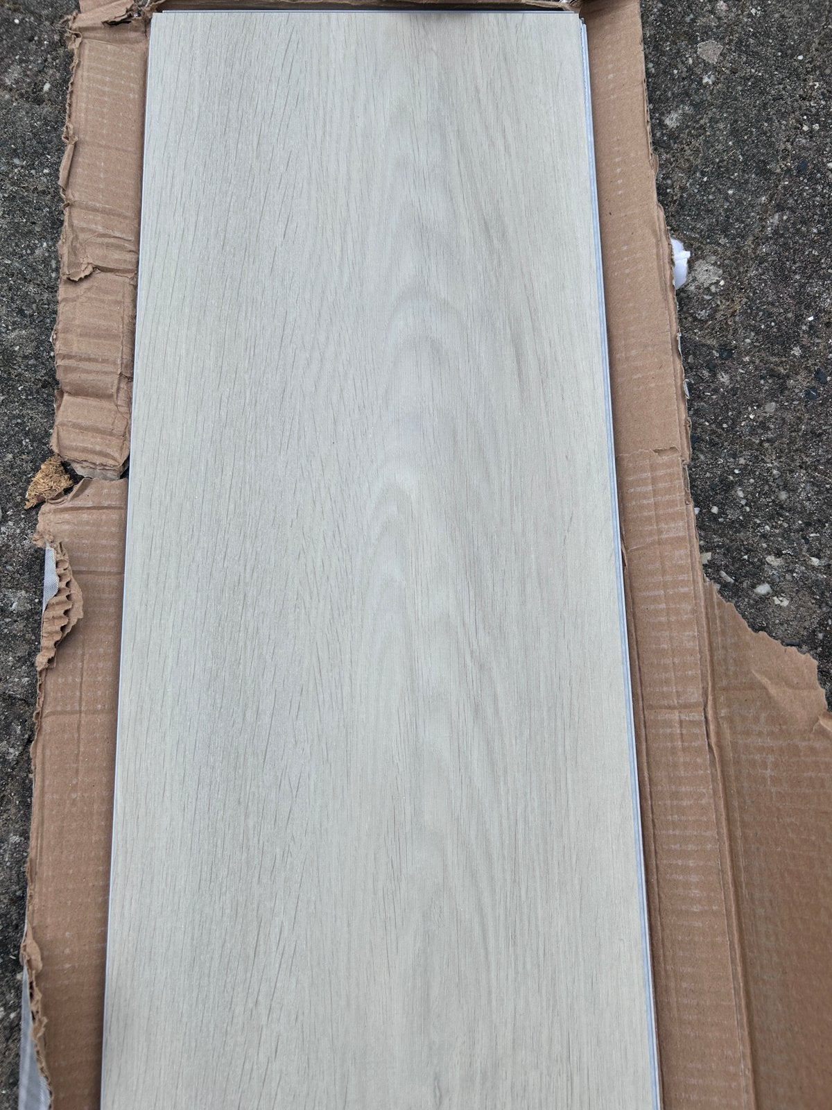 PVC vloer Grijs eiken - 4 planken, Ophalen, Zo goed als nieuw