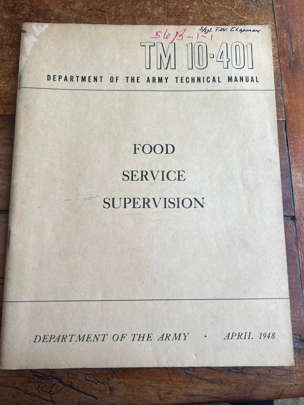 WO2 Korea Amerikaans Food Service Veldkeuken Kok Rantsoen, Verzamelen, Amerika, Verzenden, Boek of Tijdschrift