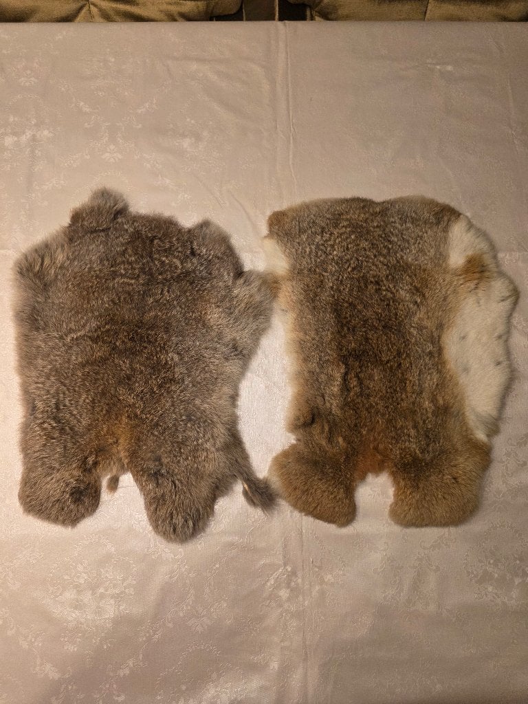 2x Konijnenvacht - Bruin, Minder dan 50 cm, Gebruikt, 50 tot 100 cm, Bruin