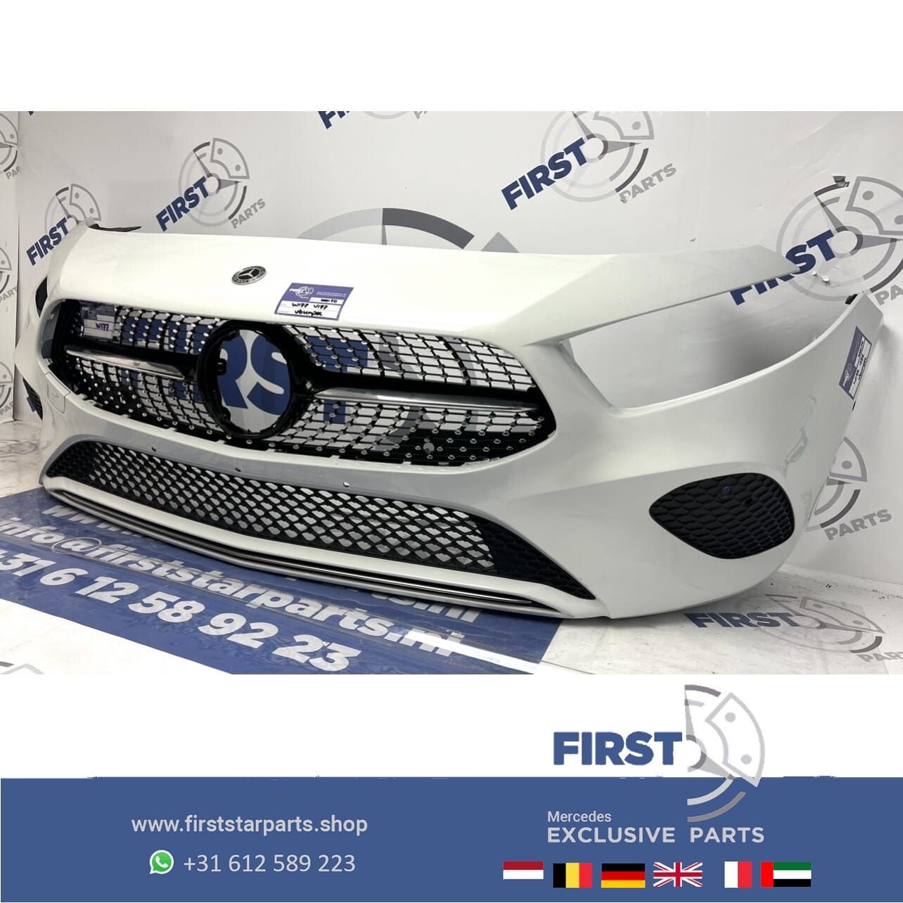 W177 A Klasse FACELIFT BUMPER 2023-2026 Mercedes VOORBUMPER, Auto-onderdelen, Carrosserie en Plaatwerk, Gebruikt, -, Voor, Ophalen of Verzenden