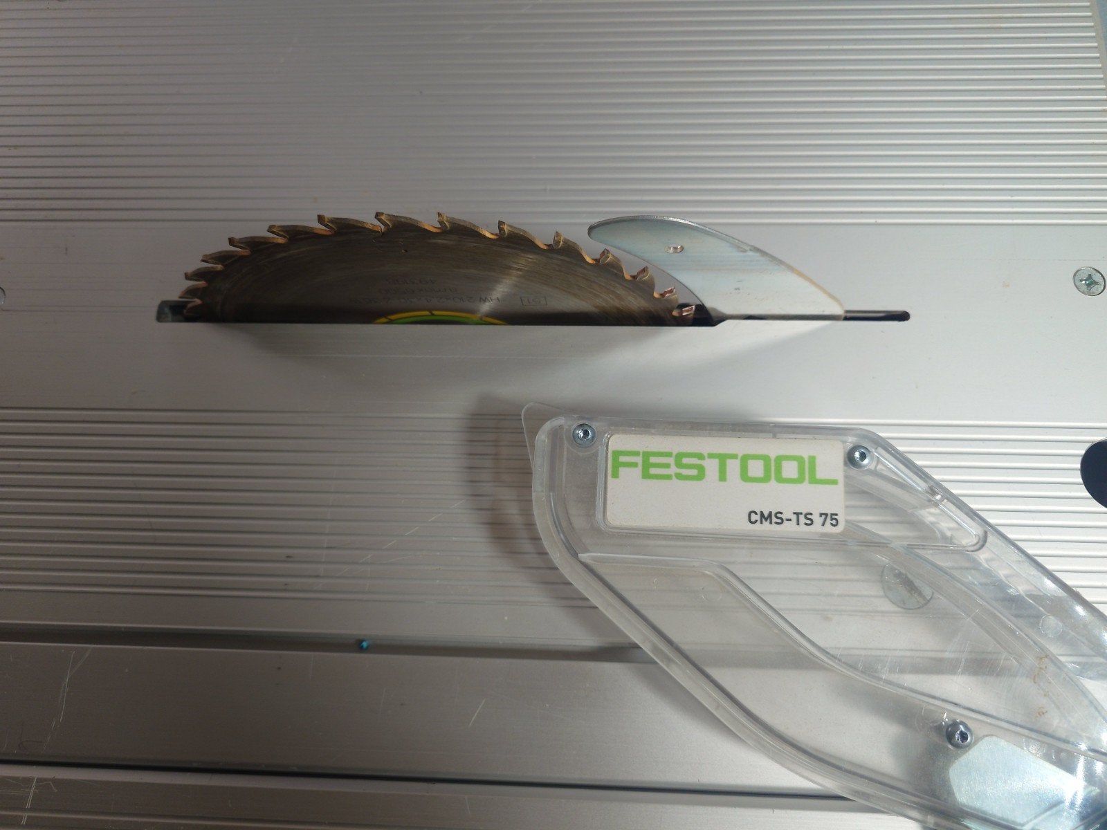 Festool CMS GE met TS75 module en uitbreidingen, Doe-het-zelf en Verbouw, Ophalen, Invalzaag, Zo goed als nieuw, 30 tot 70 mm
