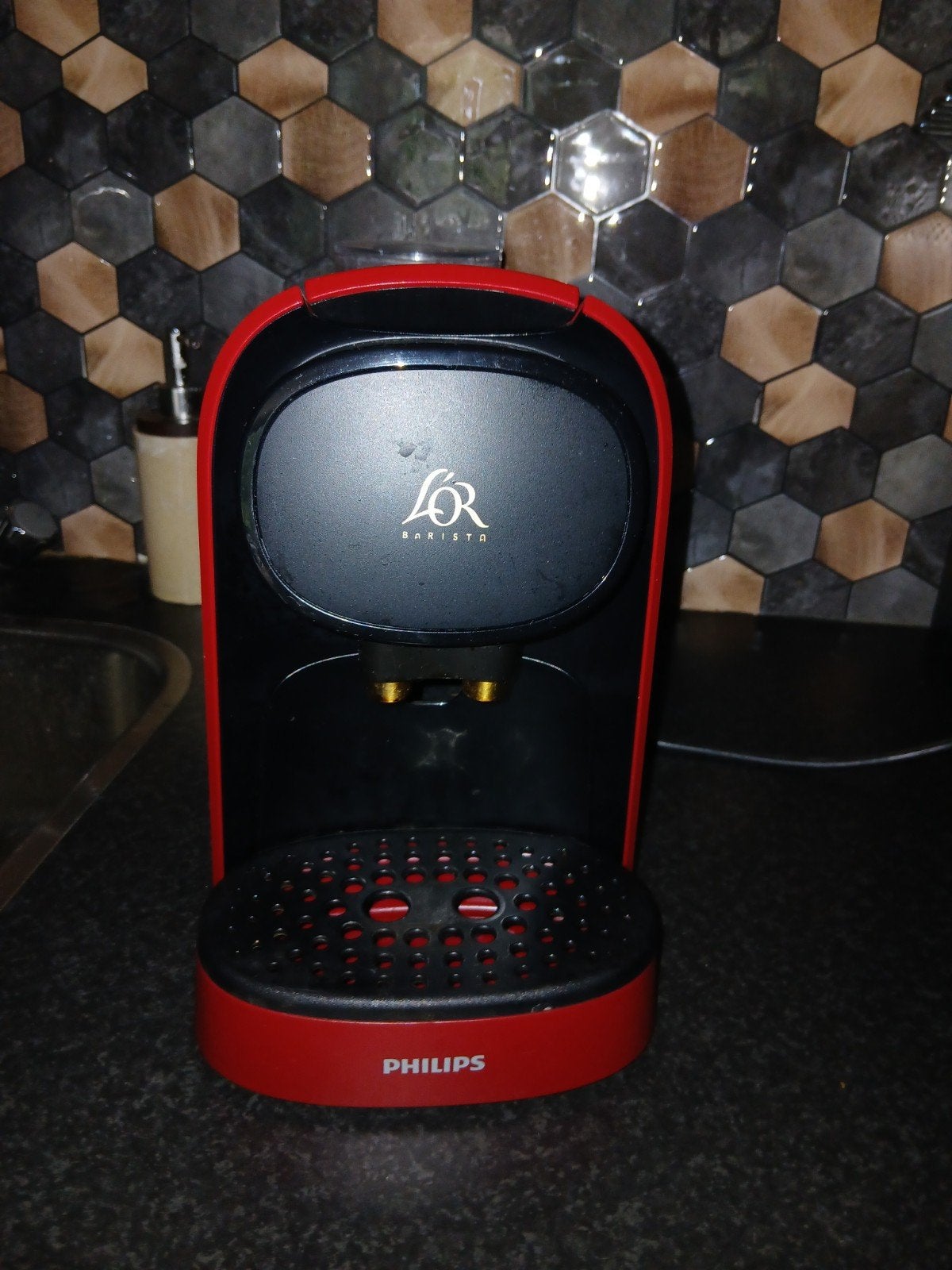 Philips L'OR Barista Koffiemachine - Rood, Witgoed en Apparatuur, Koffiezetapparaten, Gebruikt, Koffiemachine, Ophalen of Verzenden